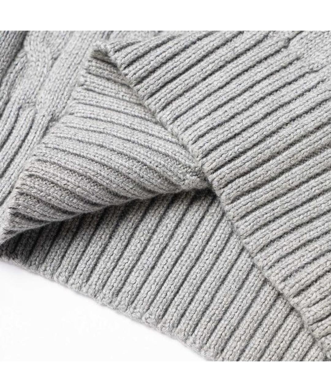 POLO RALPH LAUREN Серый хлопковый джемпер / свитер, фото 3