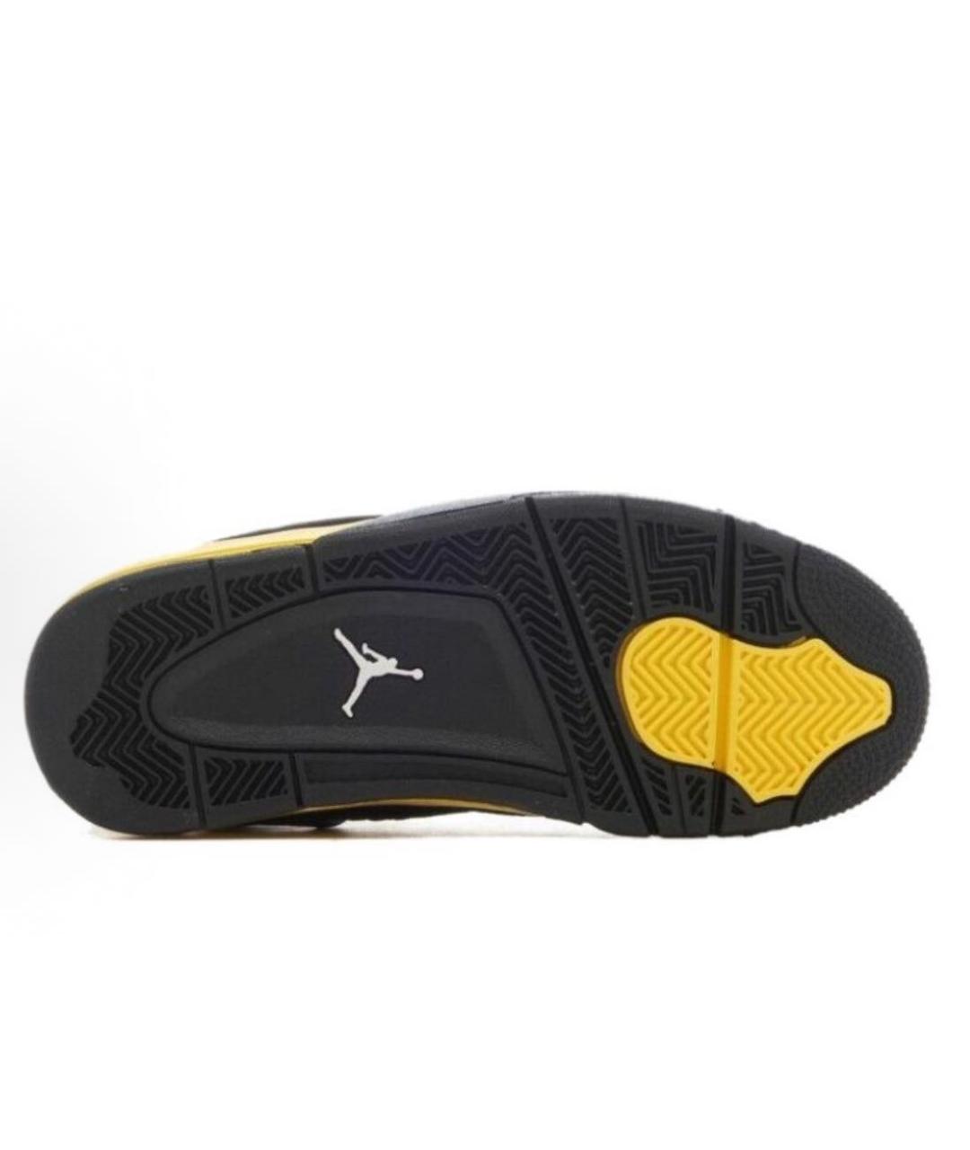 JORDAN Черные замшевые высокие кроссовки / кеды, фото 5