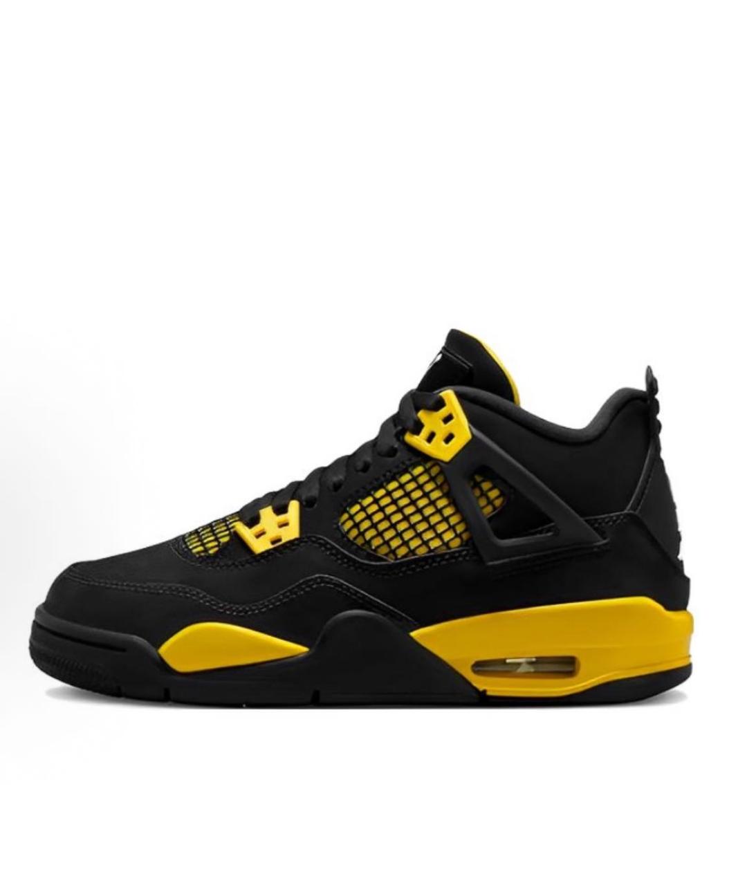 JORDAN Черные замшевые высокие кроссовки / кеды, фото 2