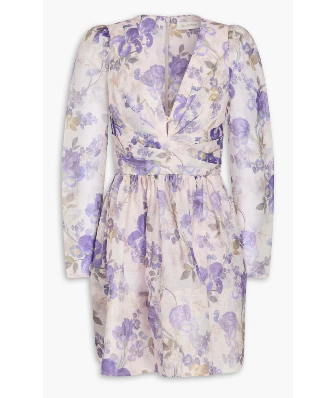 ZIMMERMANN Фиолетовое коктейльное платье, фото 8