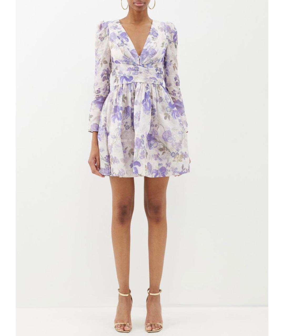 ZIMMERMANN Фиолетовое коктейльное платье, фото 5