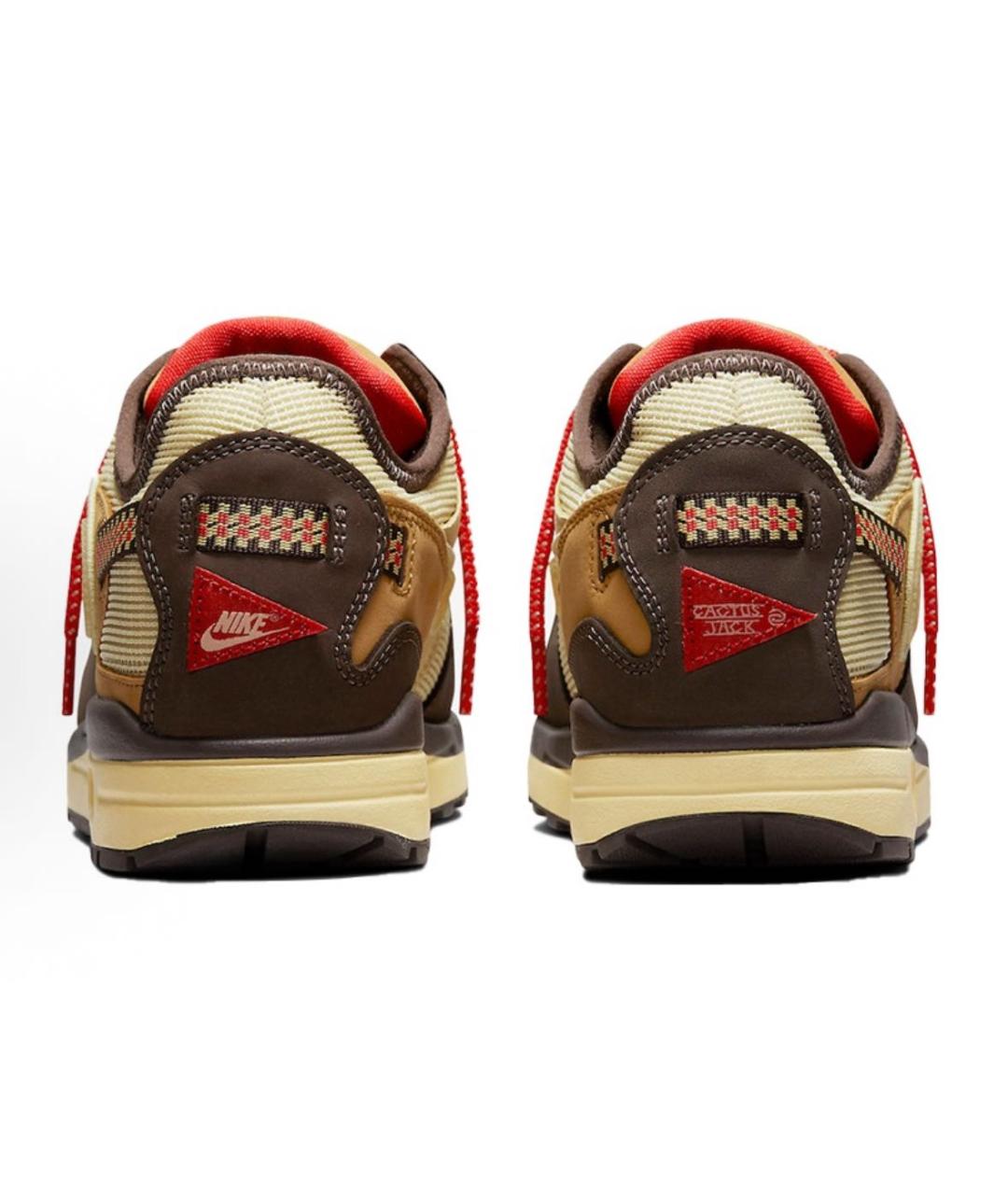 NIKE Коричневые текстильные низкие кроссовки / кеды, фото 5