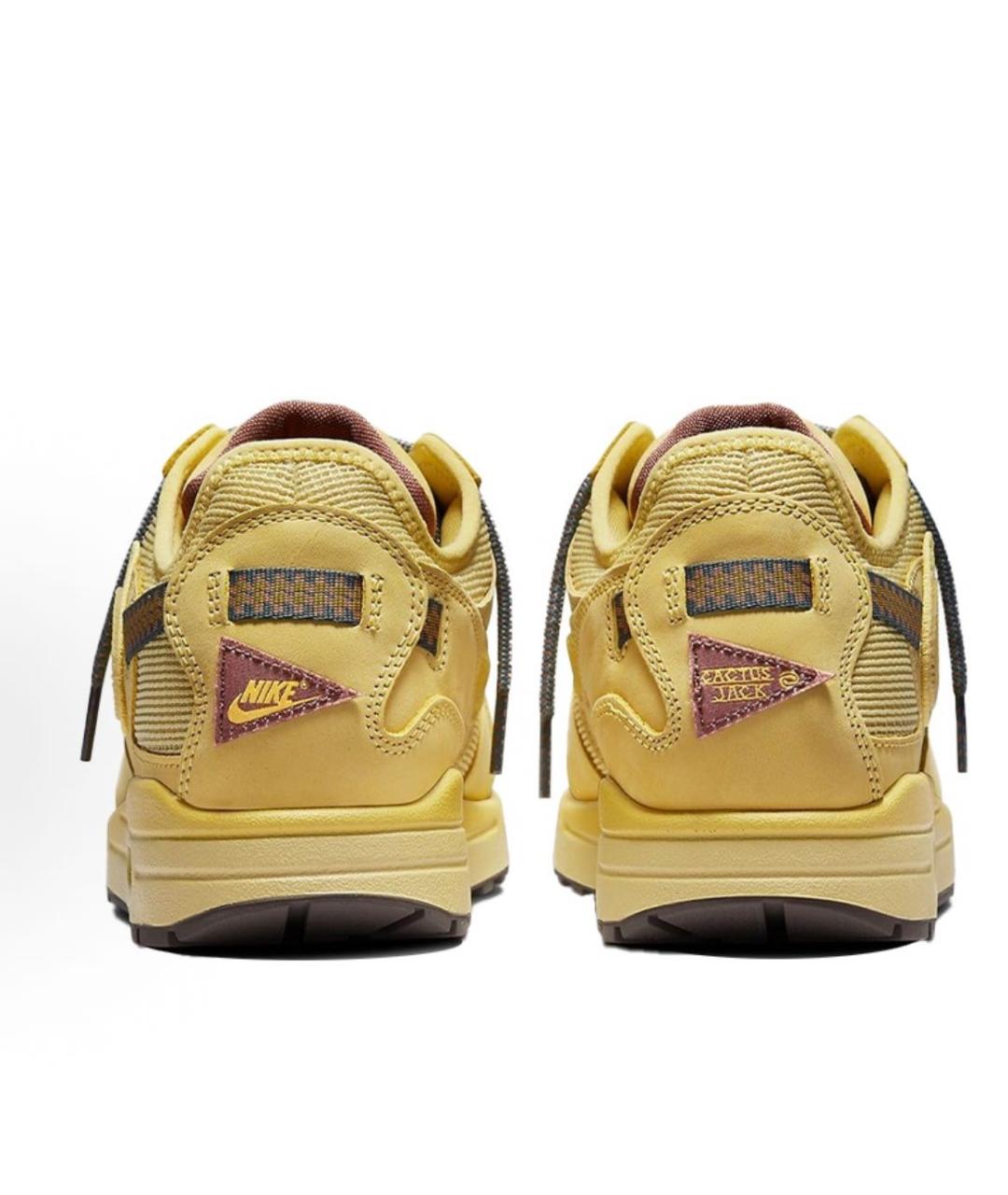 NIKE Горчичные текстильные низкие кроссовки / кеды, фото 5