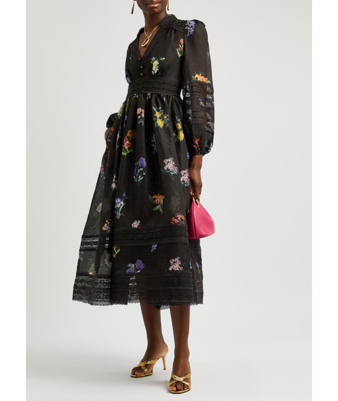 ZIMMERMANN Черное коктейльное платье, фото 3