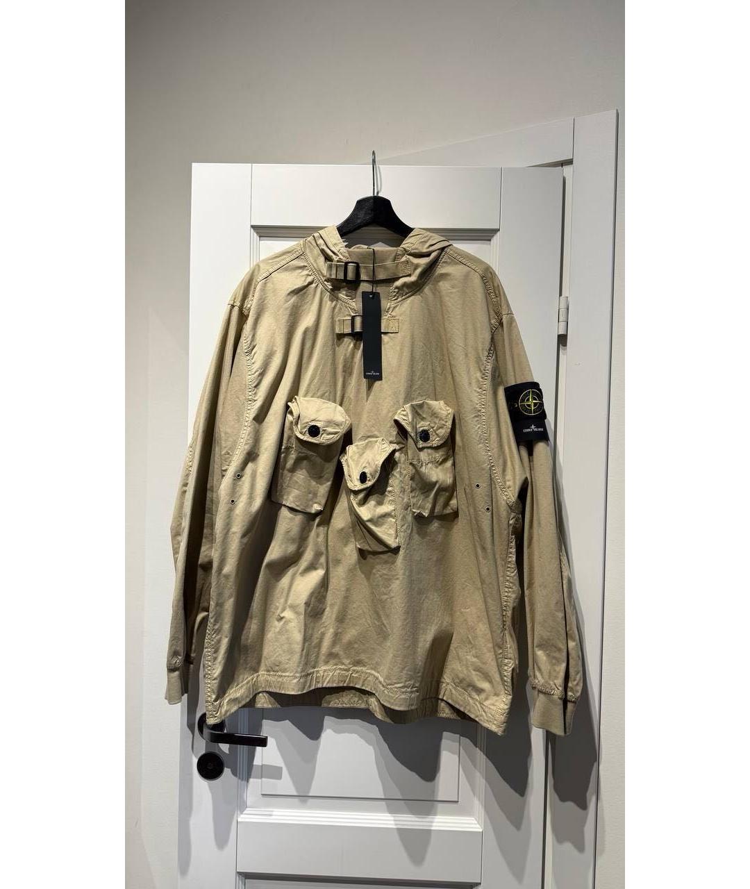 STONE ISLAND Хаки хлопковая куртка, фото 8
