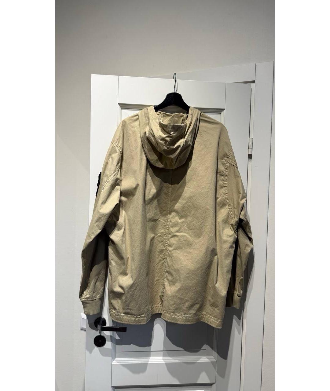 STONE ISLAND Хаки хлопковая куртка, фото 2