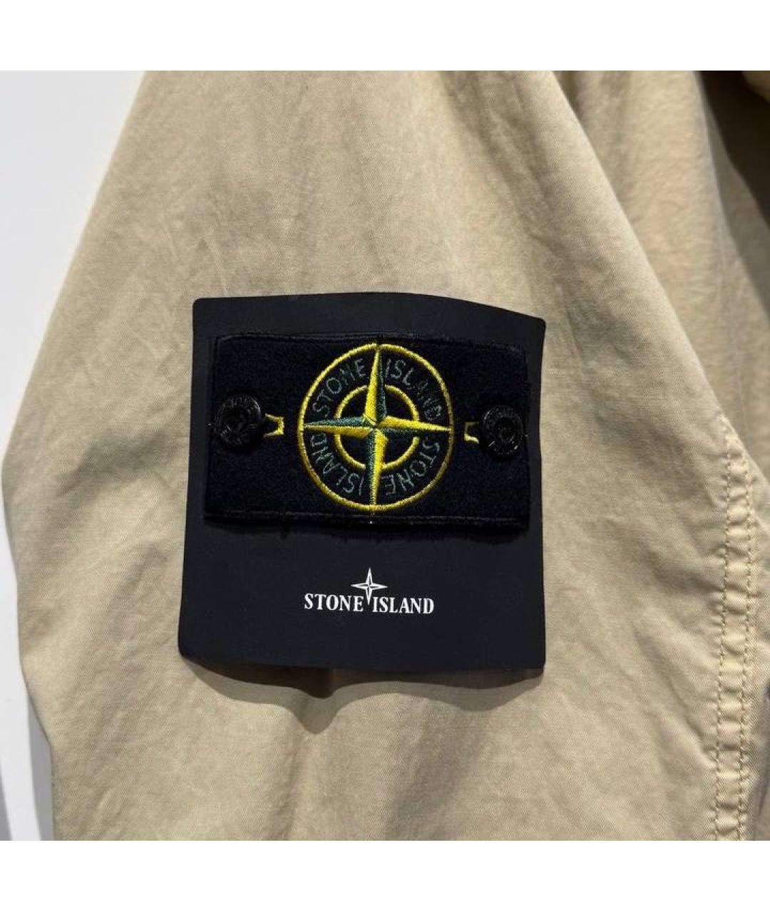 STONE ISLAND Хаки хлопковая куртка, фото 3