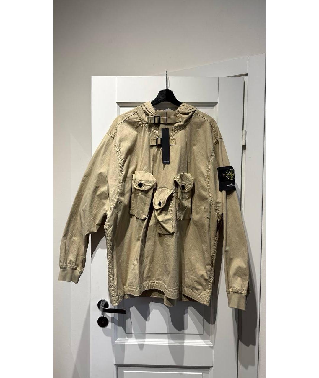 STONE ISLAND Хаки хлопковая куртка, фото 7