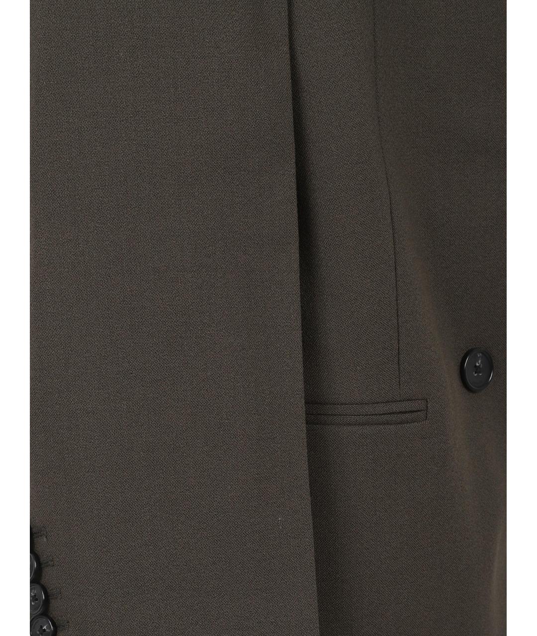 TOTEME Коричневый шерстяной жакет/пиджак, фото 2