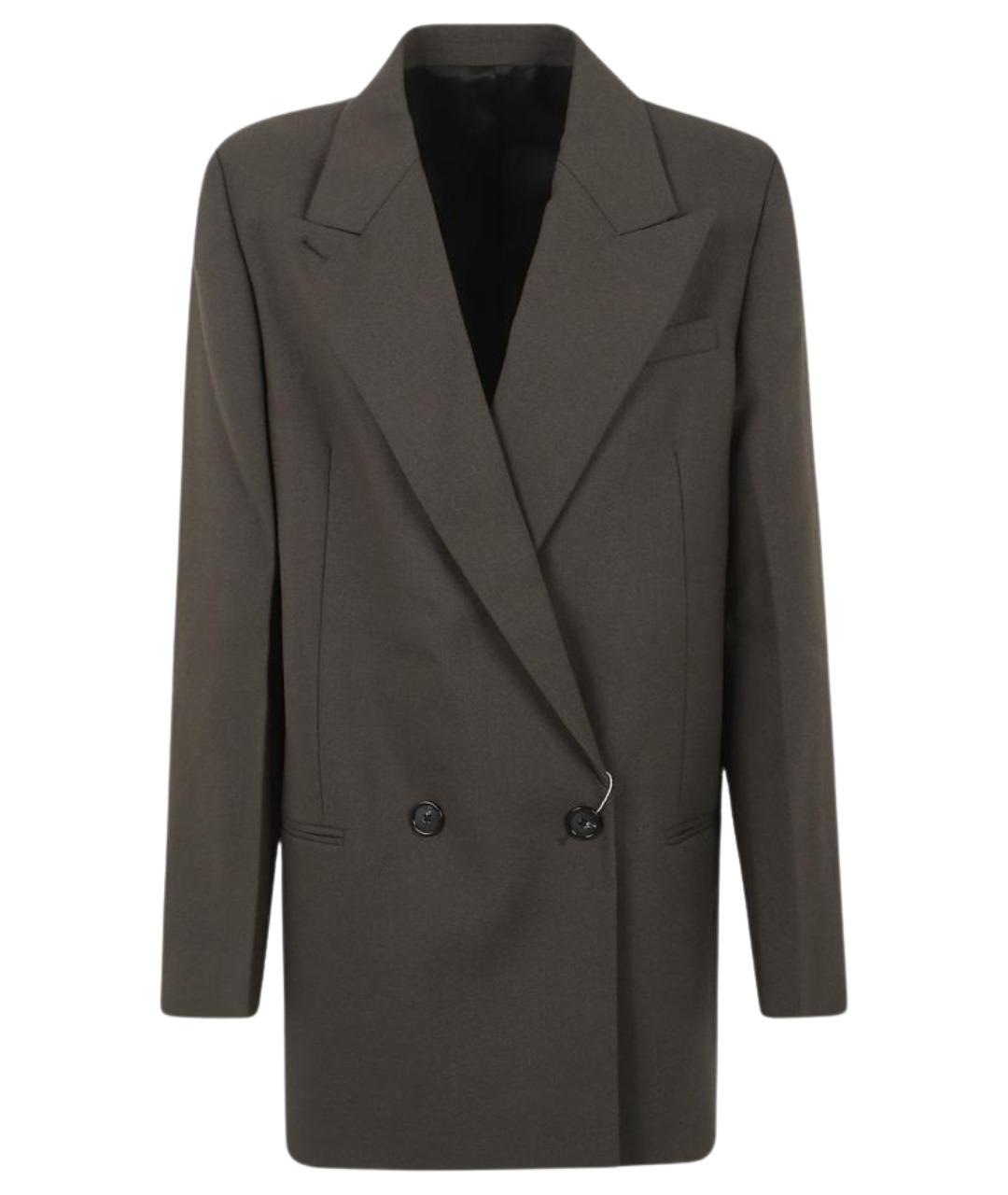 TOTEME Коричневый шерстяной жакет/пиджак, фото 1