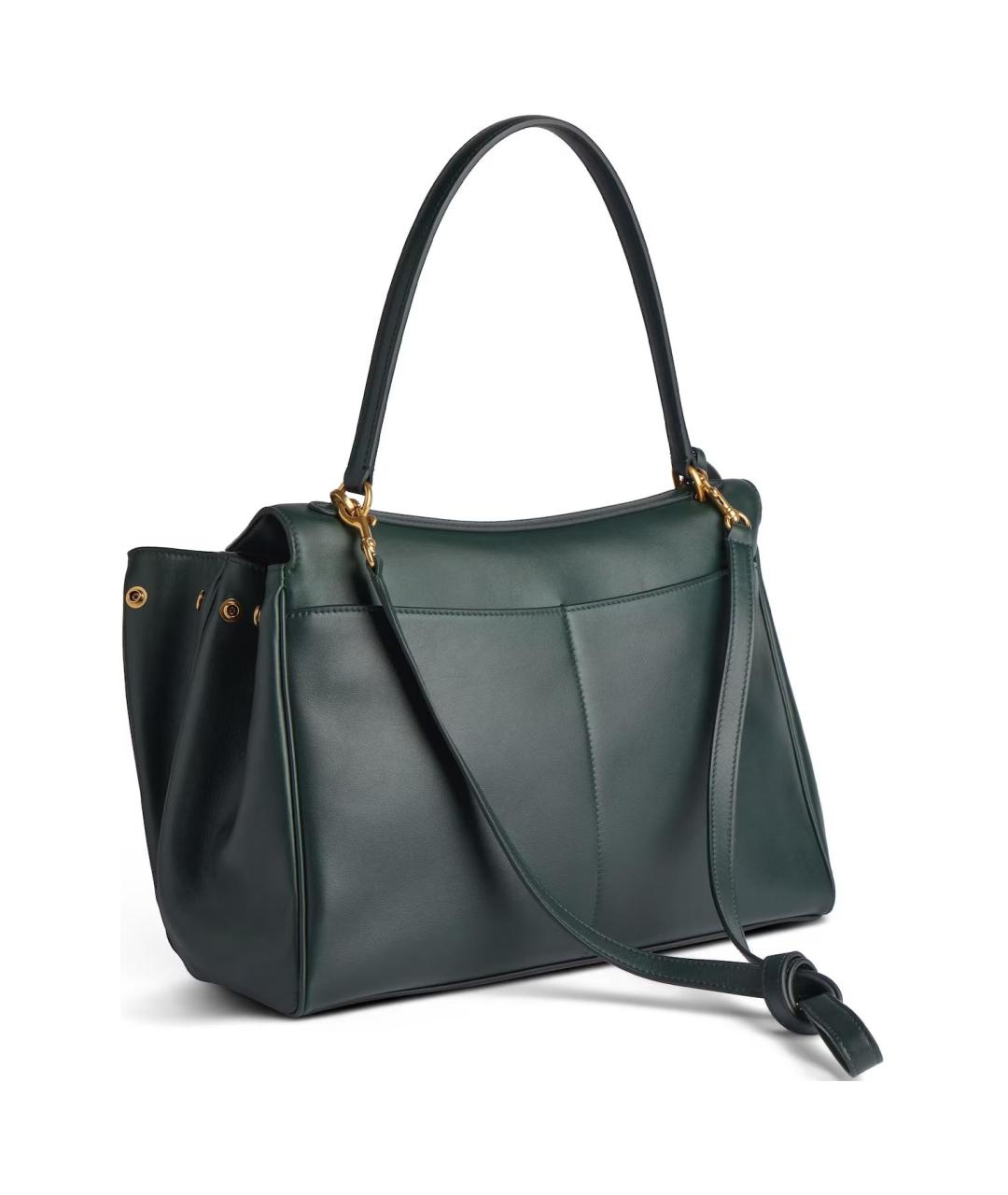 BALENCIAGA Зеленая кожаная сумка через плечо, фото 3