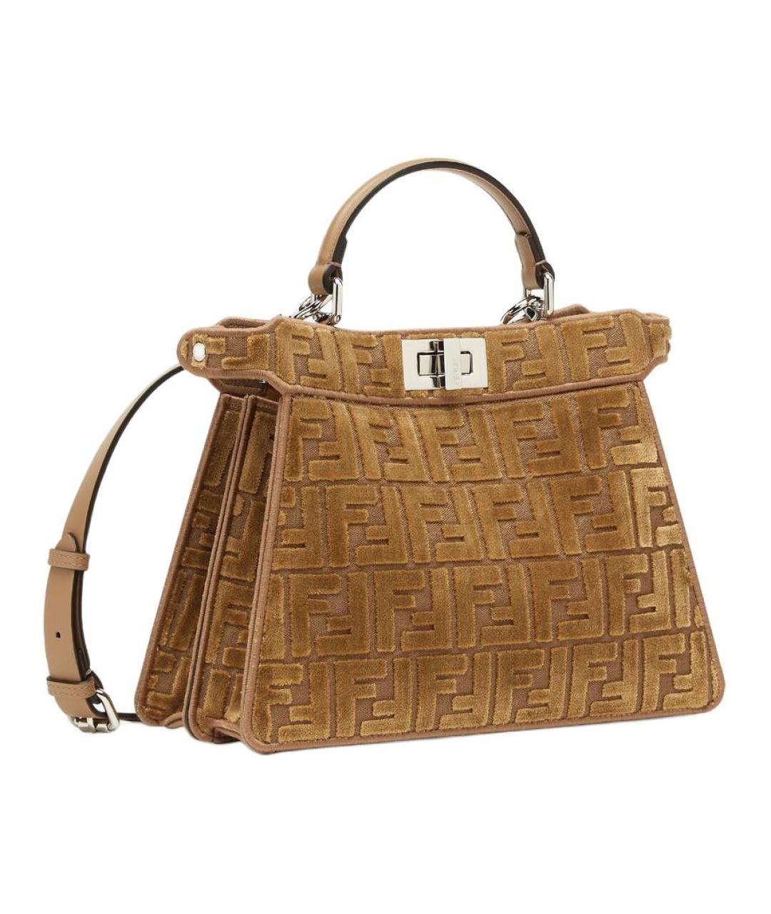 FENDI Коричневая сумка через плечо, фото 2