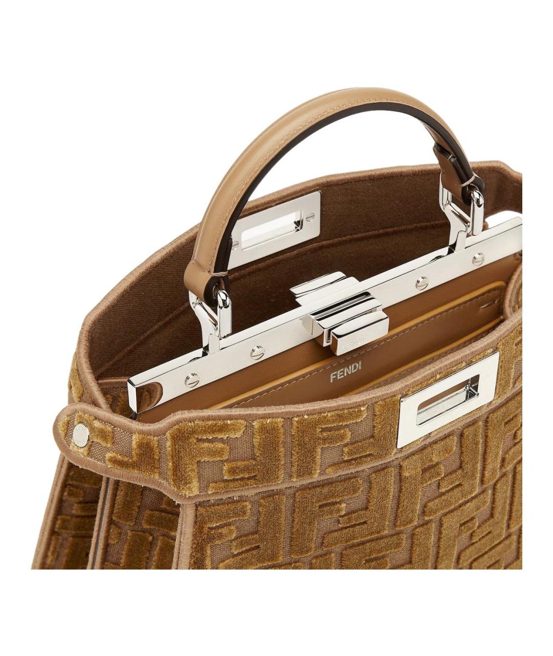 FENDI Коричневая сумка через плечо, фото 4