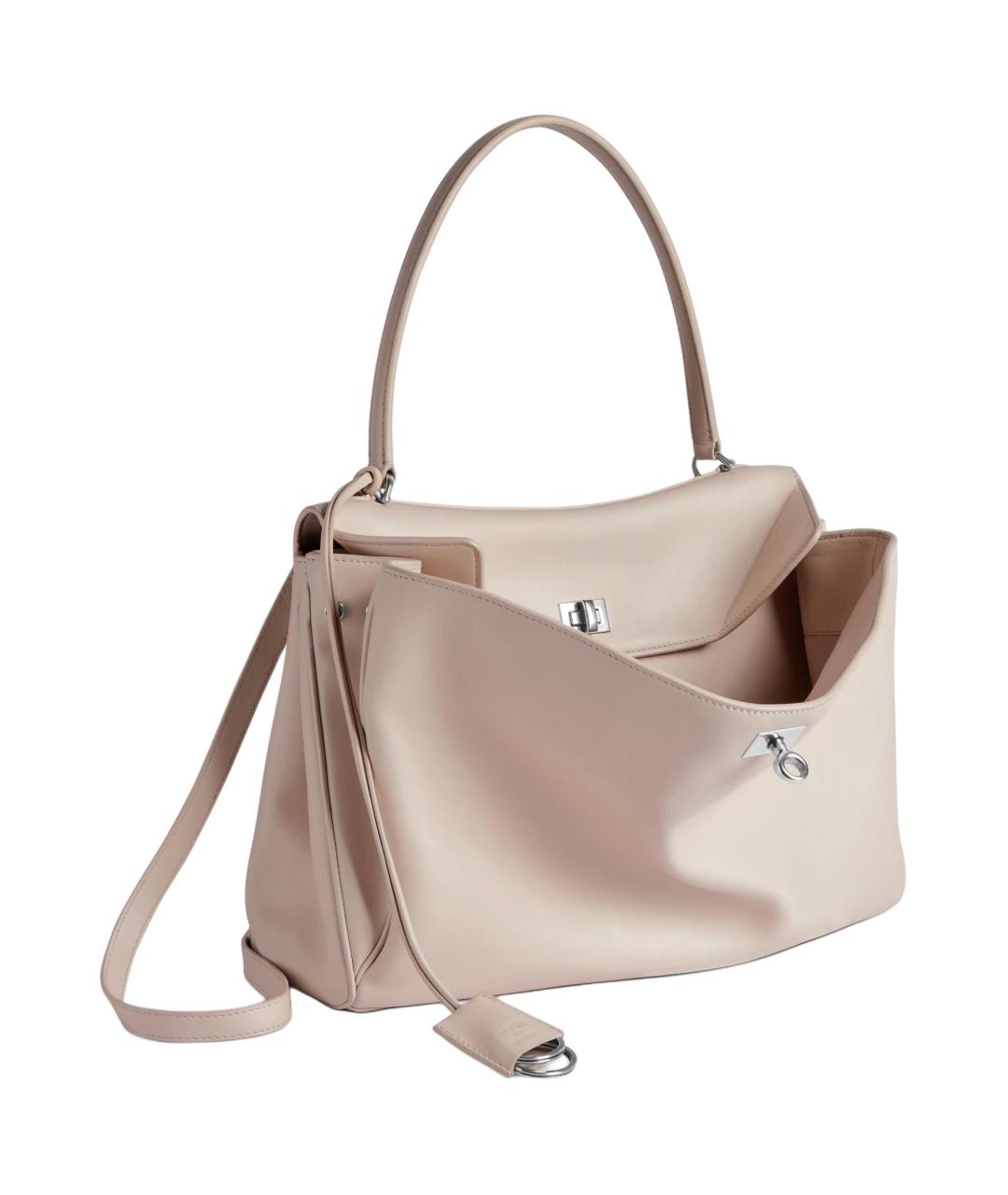 BALENCIAGA Белая кожаная сумка через плечо, фото 3