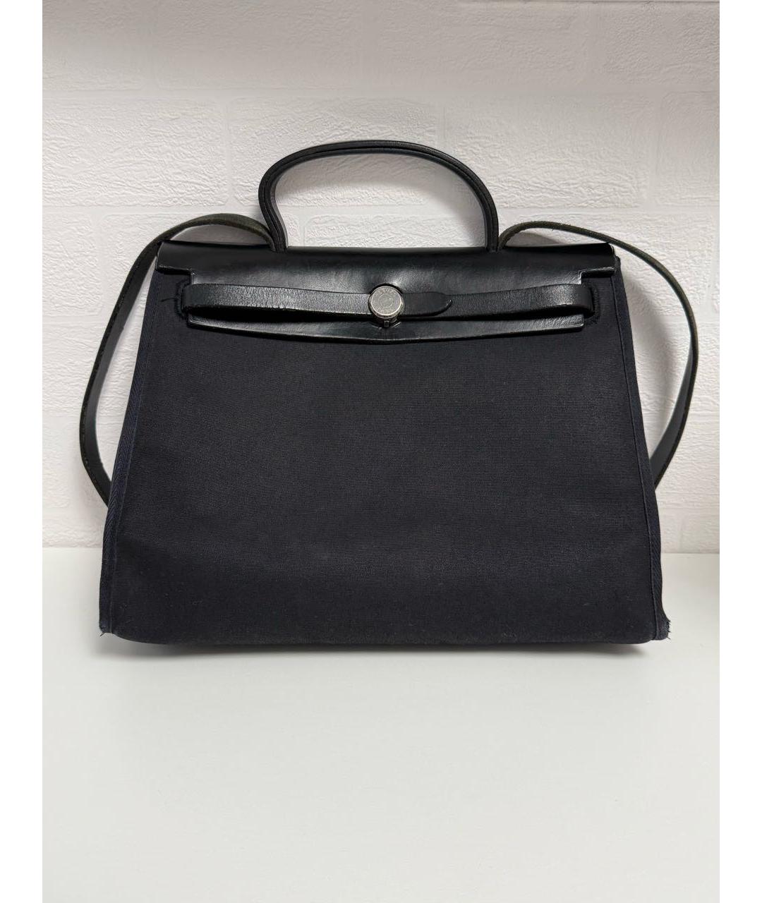 HERMES Черная тканевая сумка через плечо, фото 5