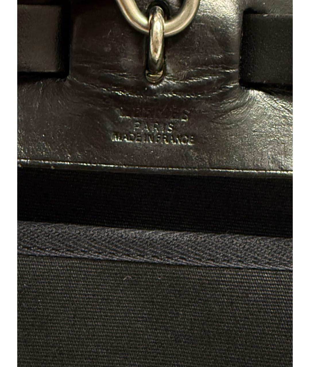 HERMES Черная тканевая сумка через плечо, фото 3