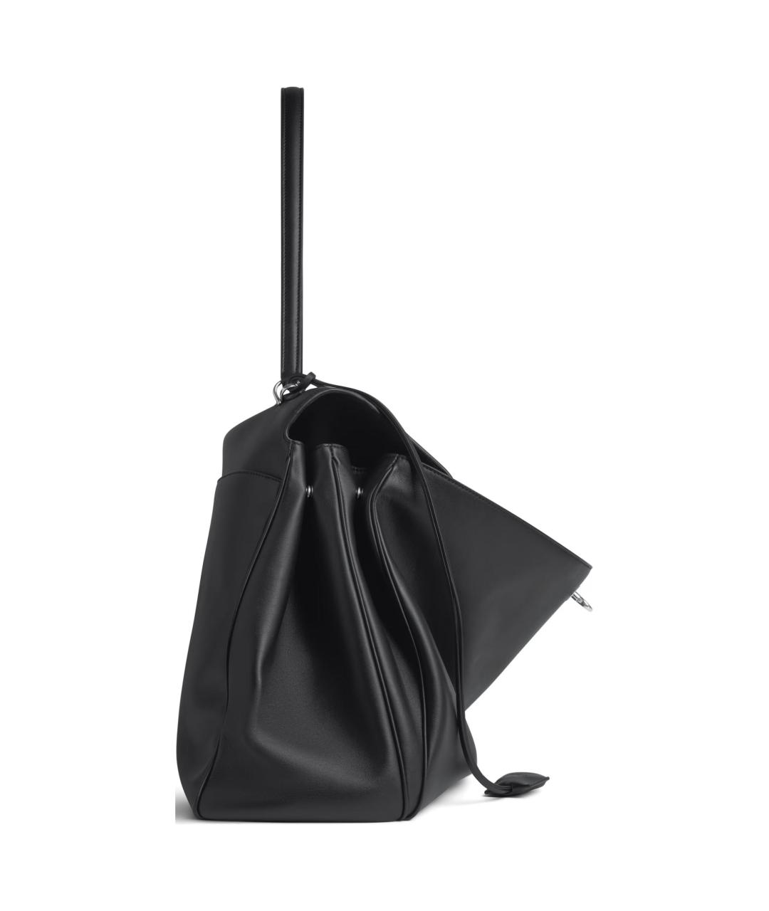 BALENCIAGA Черная кожаная сумка на плечо, фото 4