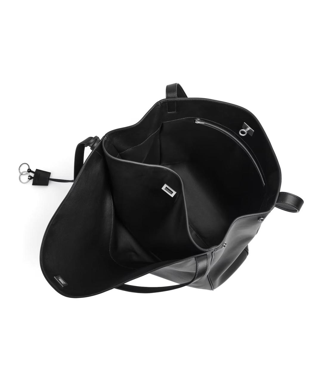 BALENCIAGA Черная кожаная сумка на плечо, фото 4