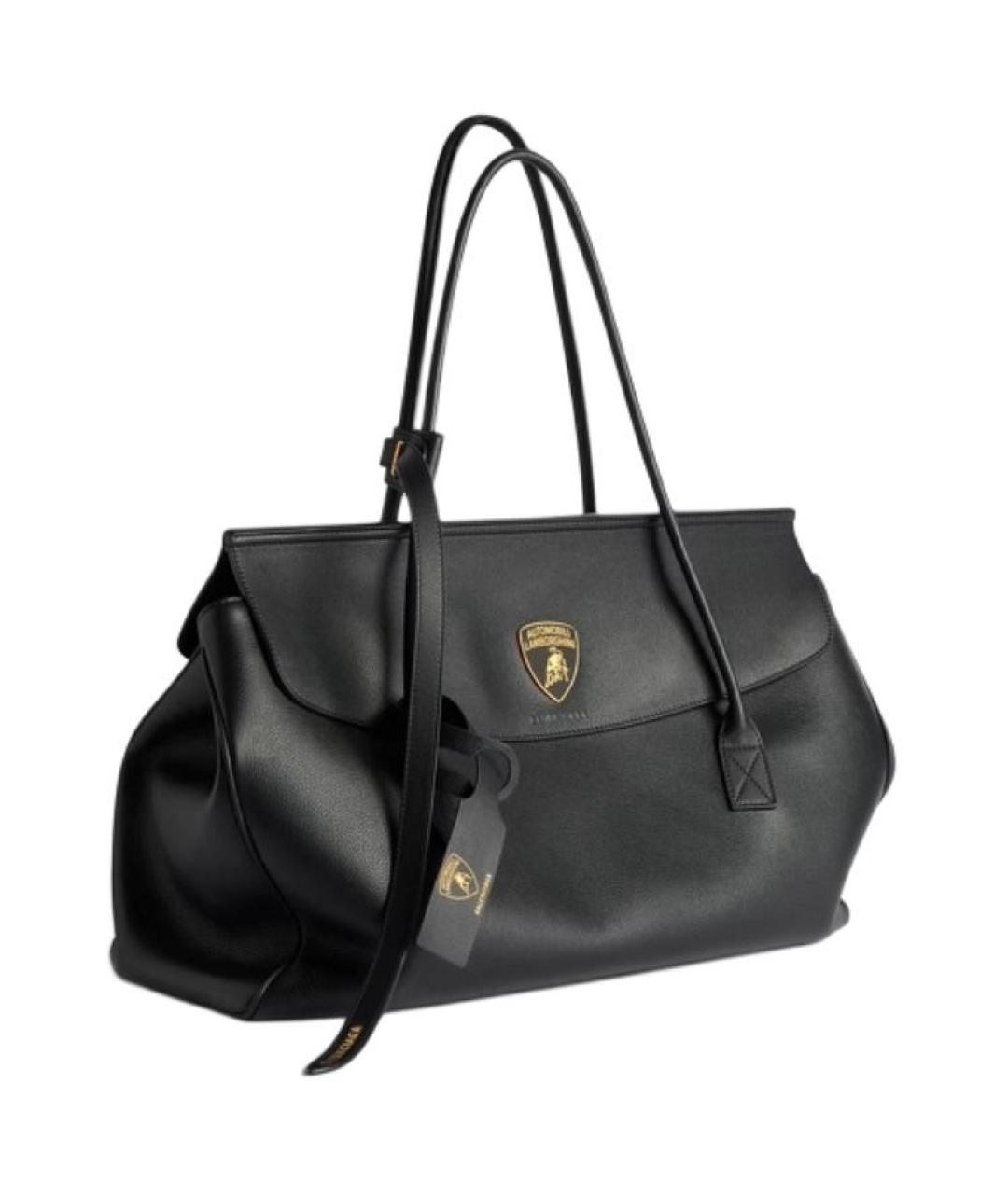 BALENCIAGA Черная кожаная сумка через плечо, фото 2