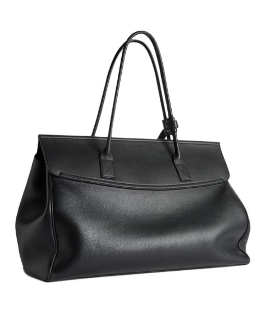 BALENCIAGA Черная кожаная сумка через плечо, фото 4