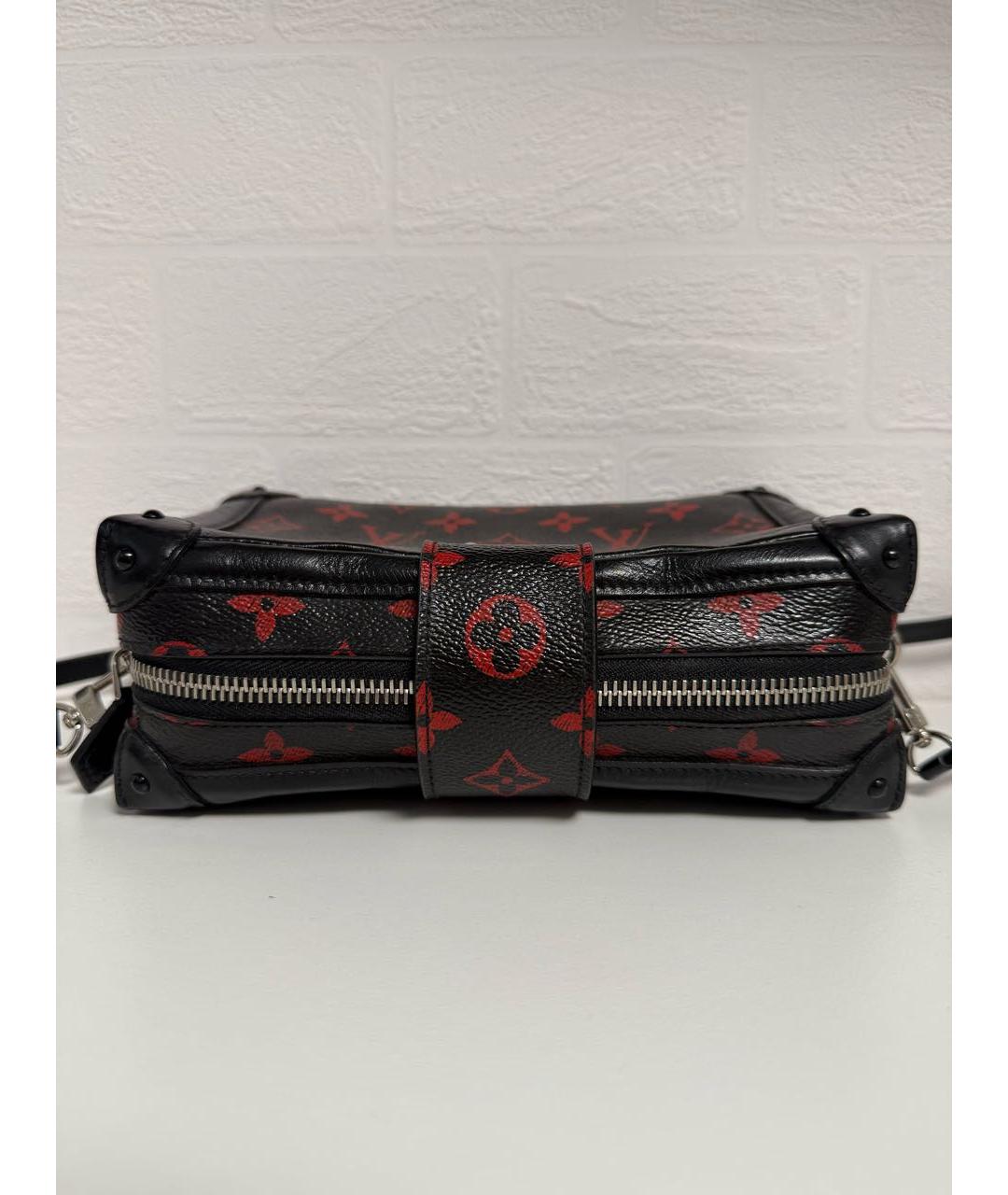 LOUIS VUITTON Черная кожаная сумка через плечо, фото 5