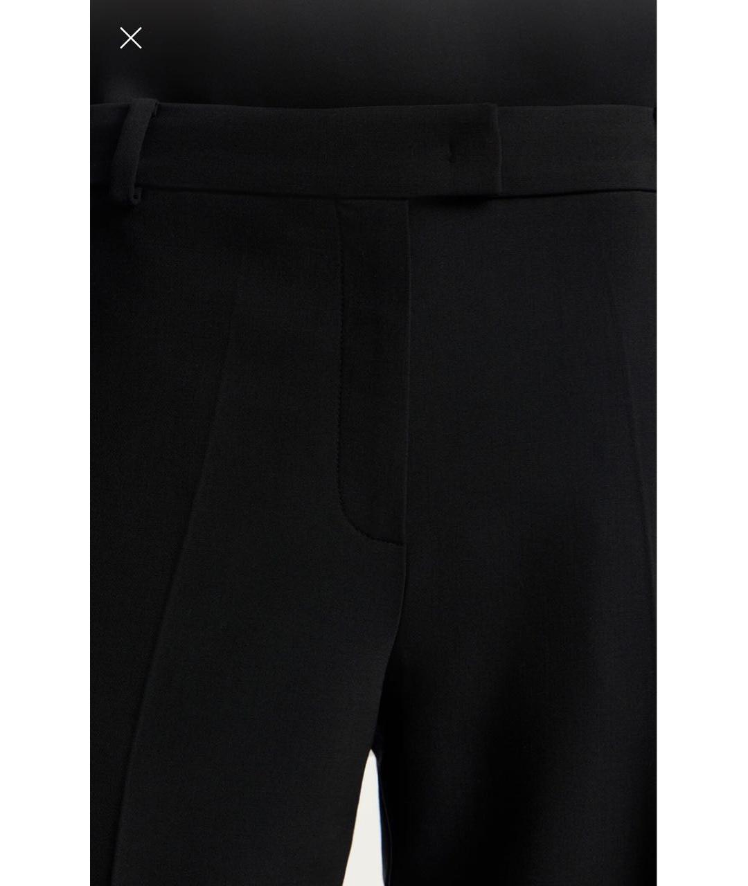 12 STOREEZ Черные полиэстеровые прямые брюки, фото 5
