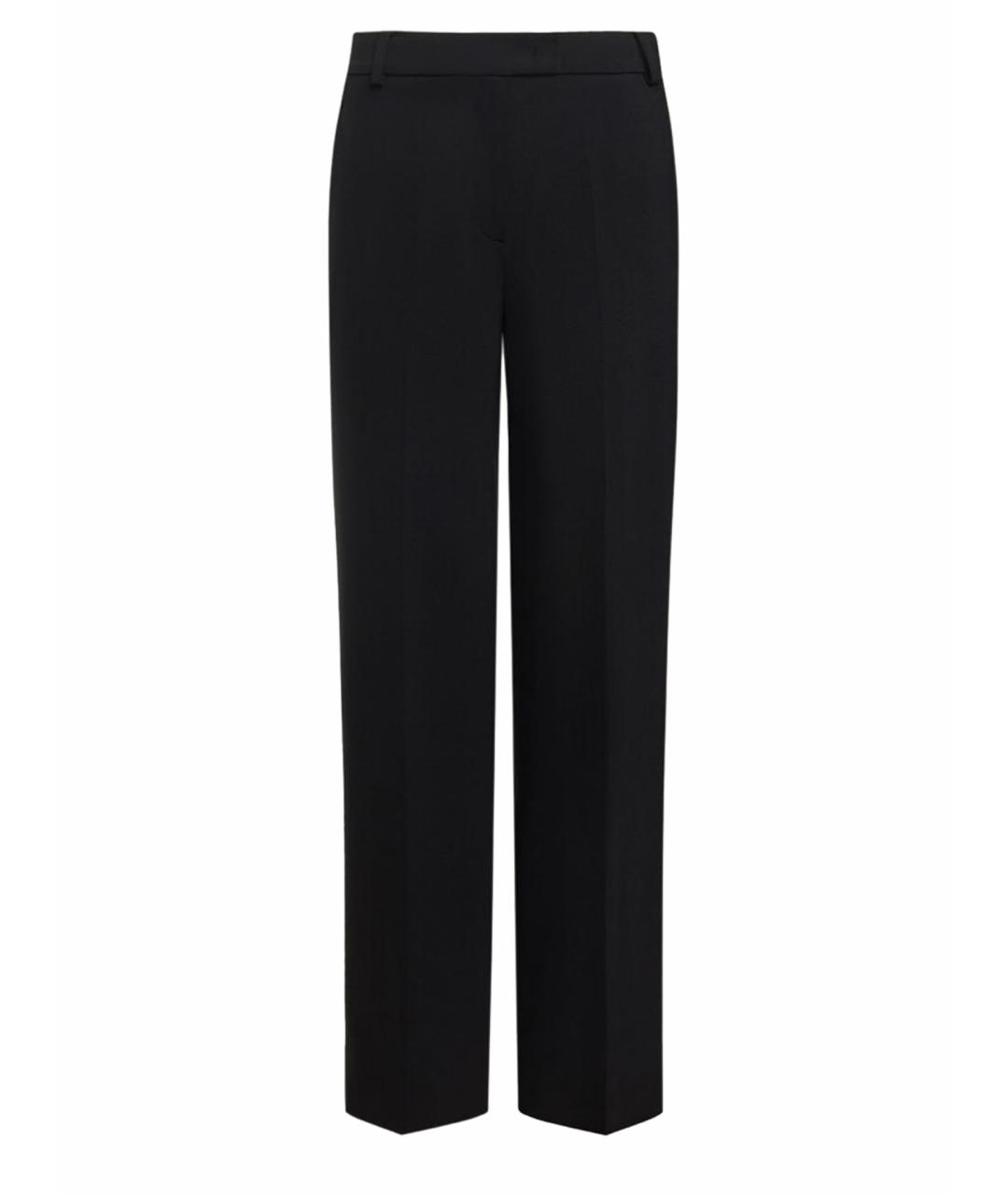 12 STOREEZ Черные полиэстеровые прямые брюки, фото 1