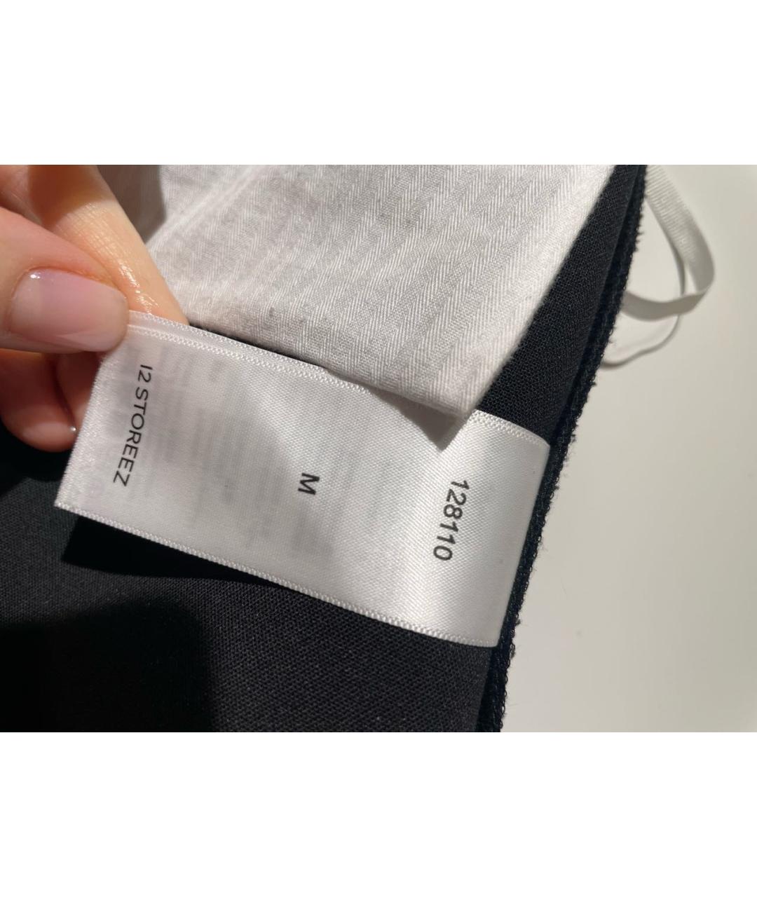 12 STOREEZ Черные полиэстеровые прямые брюки, фото 6