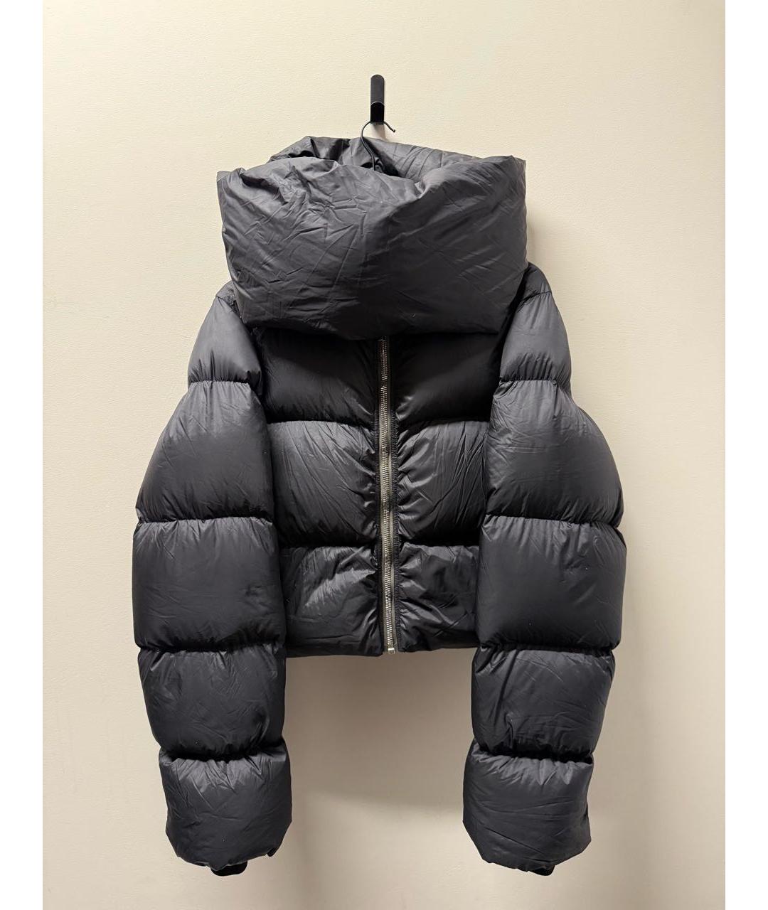 RICK OWENS Антрацитовый пуховик, фото 2