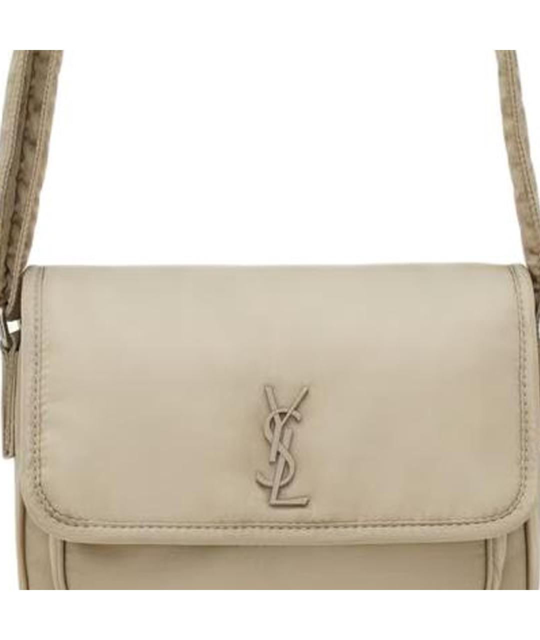 SAINT LAURENT Бежевая сумка через плечо, фото 6