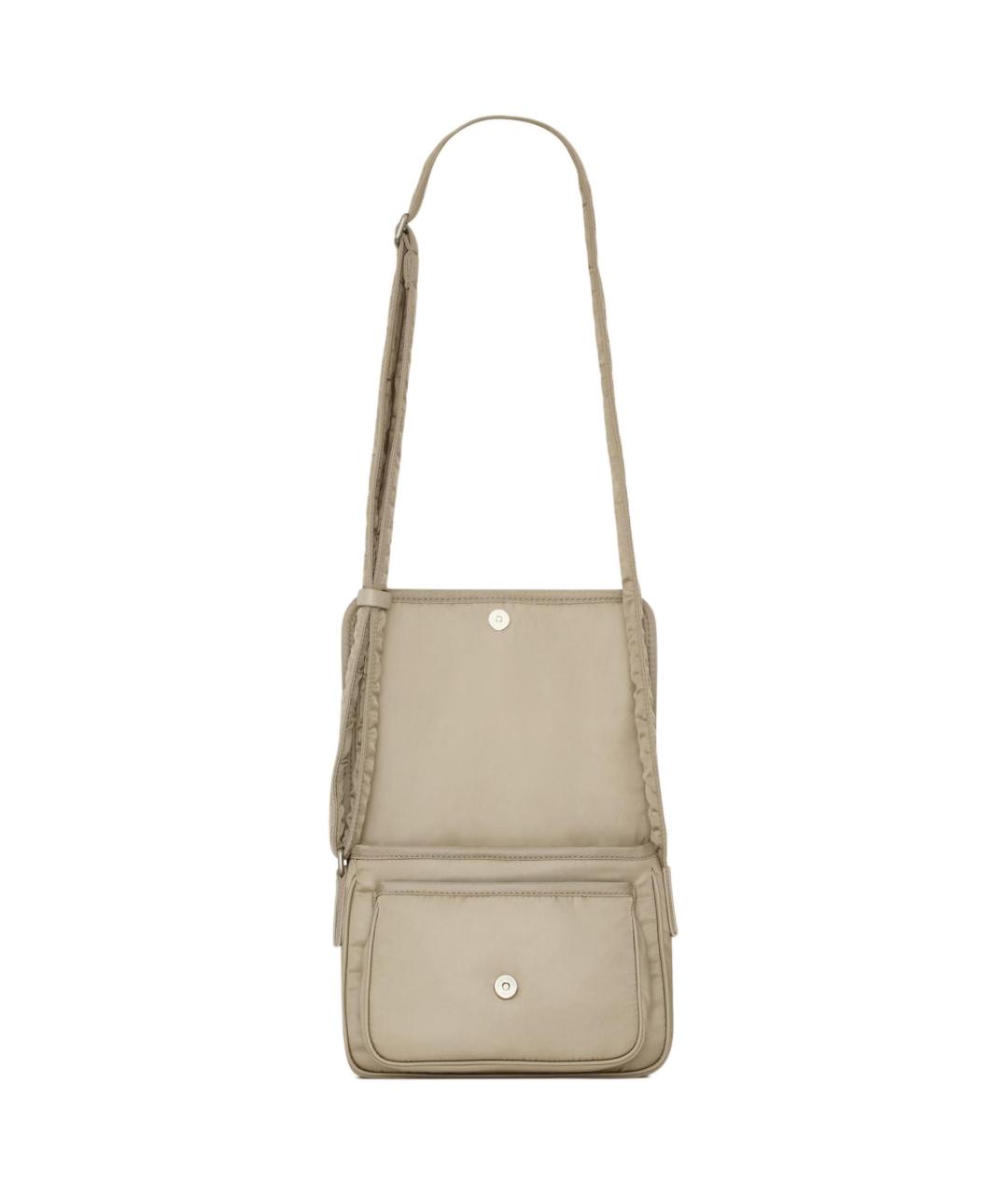 SAINT LAURENT Бежевая сумка через плечо, фото 5