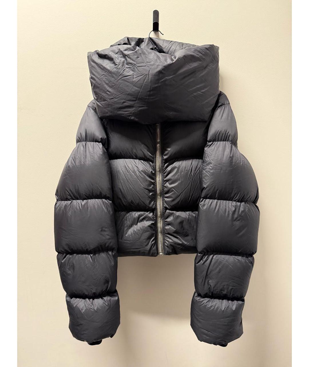 RICK OWENS Антрацитовый пуховик, фото 2