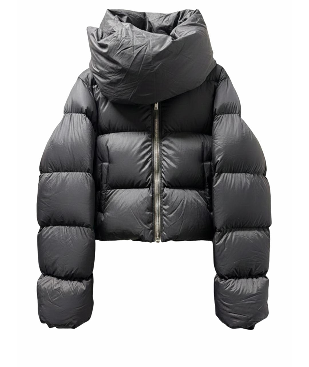 RICK OWENS Антрацитовый пуховик, фото 1