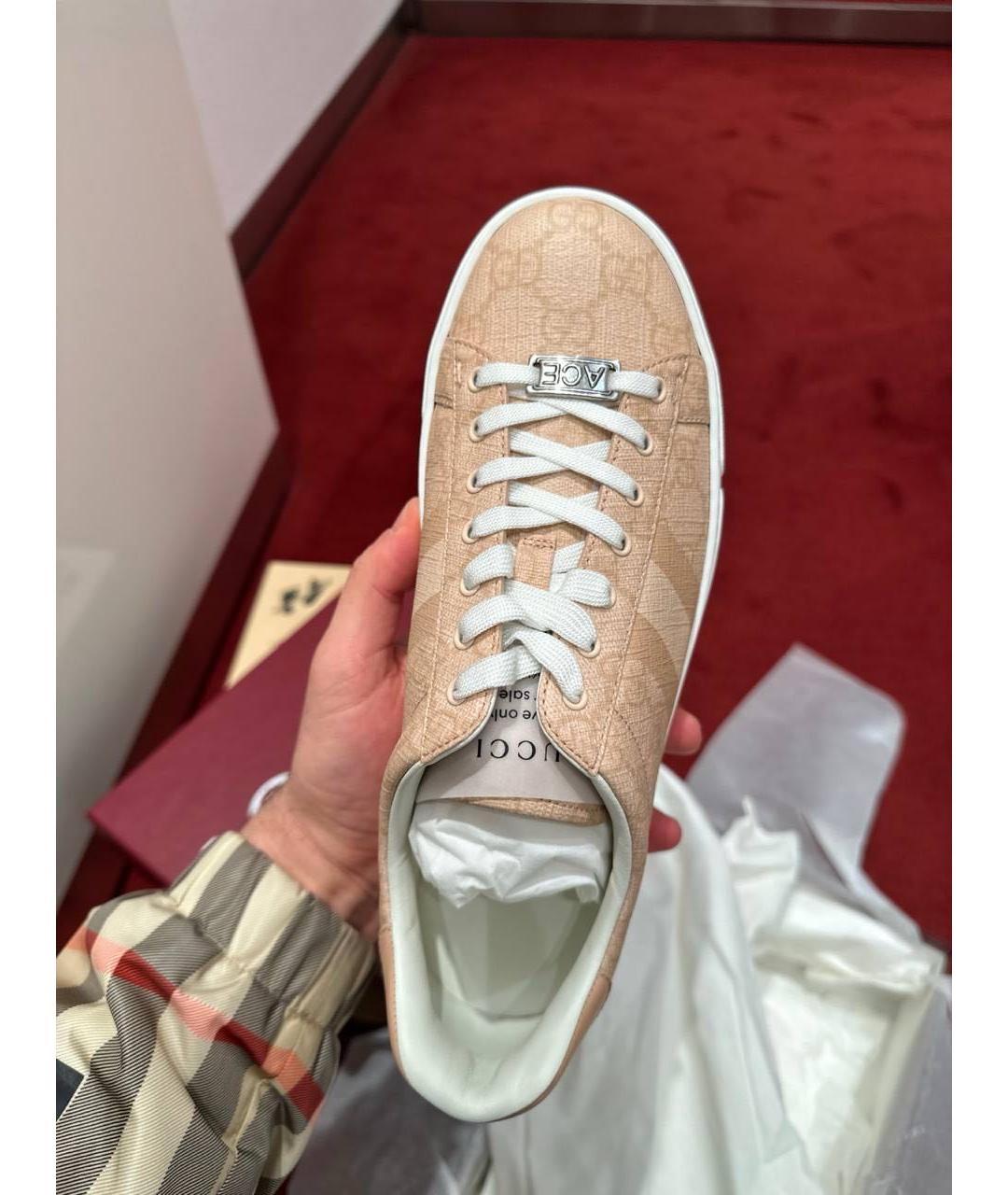 GUCCI Коралловые кеды, фото 3