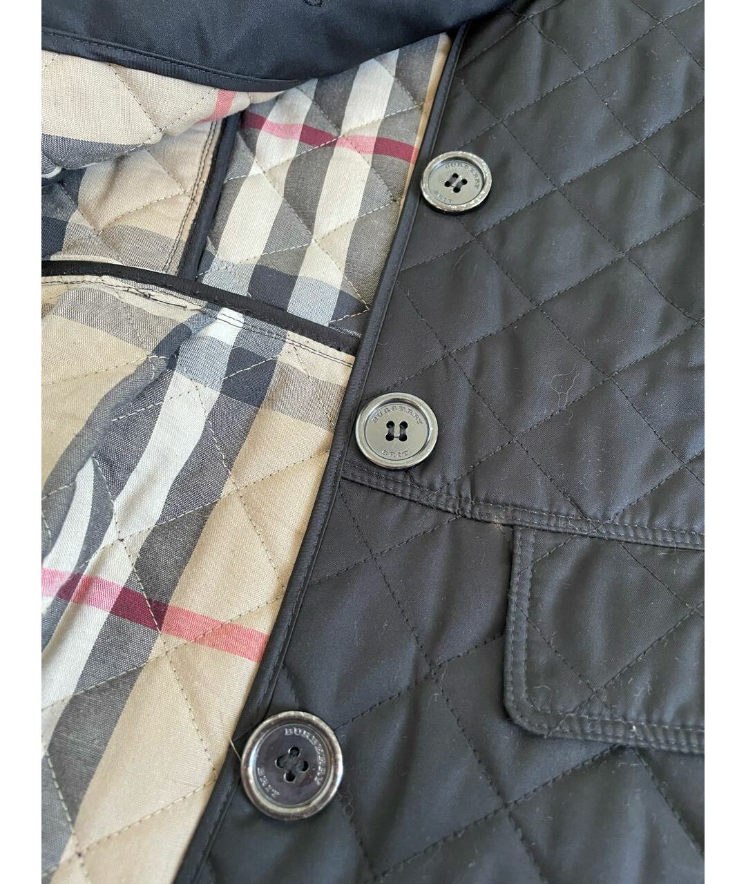 BURBERRY BRIT Черная хлопковая куртка, фото 4