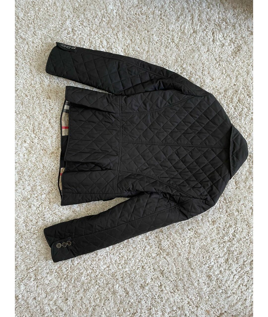 BURBERRY BRIT Черная хлопковая куртка, фото 2