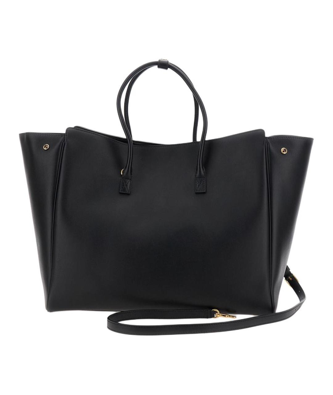 BALENCIAGA Черная кожаная сумка через плечо, фото 4