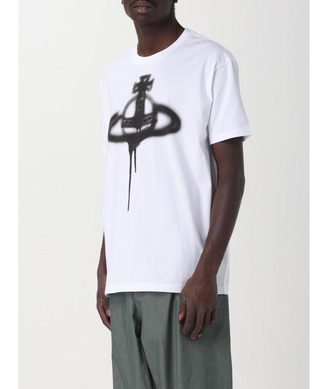 VIVIENNE WESTWOOD Белая хлопковая футболка, фото 5