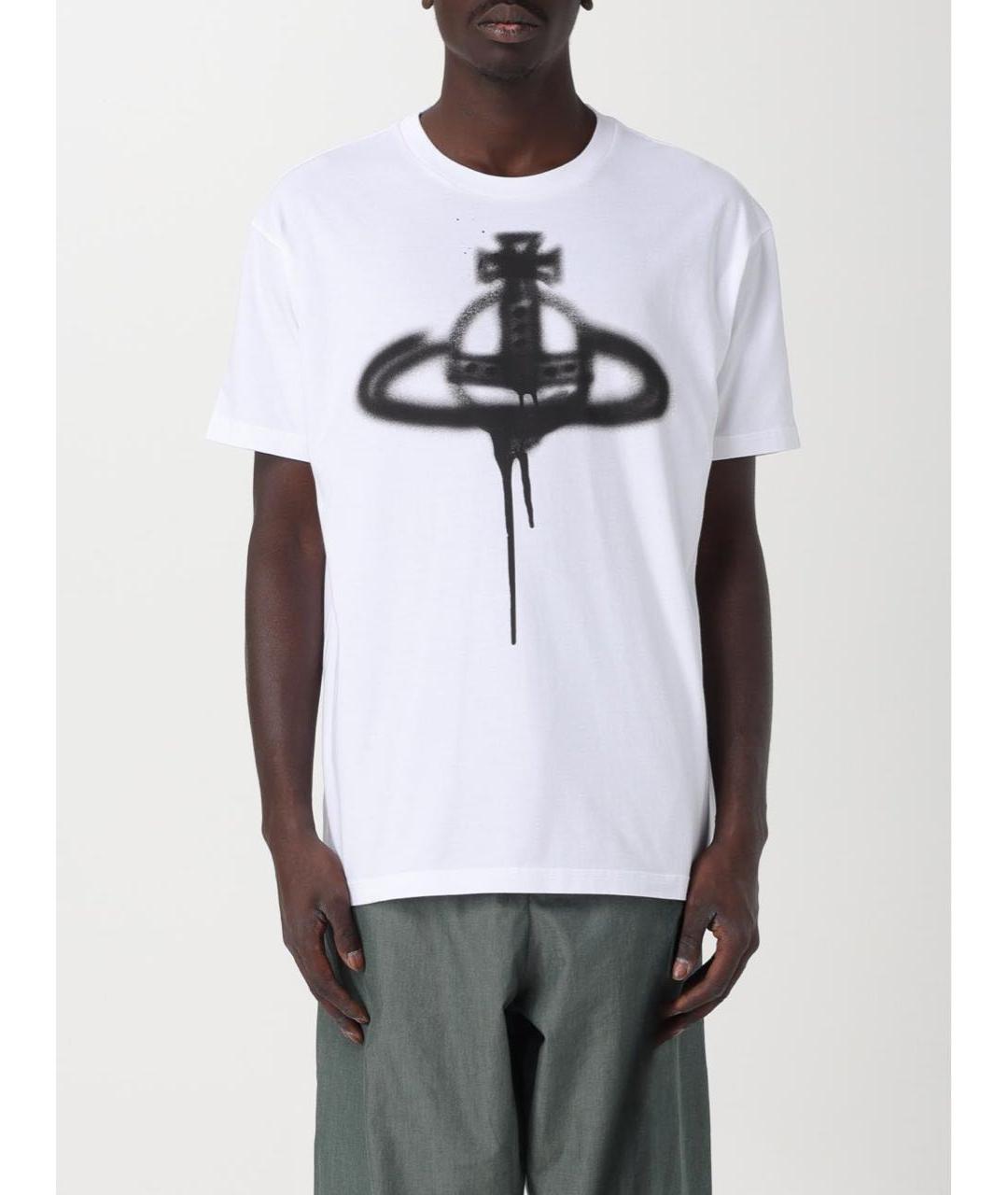 VIVIENNE WESTWOOD Белая хлопковая футболка, фото 2