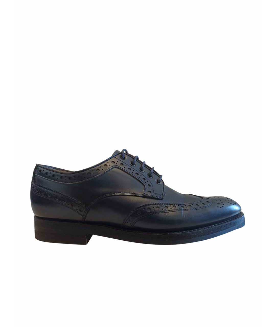 FABI Темно-синие кожаные туфли, фото 1
