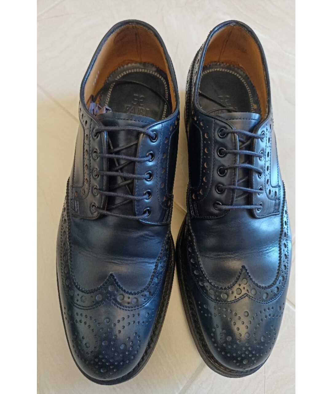 FABI Темно-синие кожаные туфли, фото 2