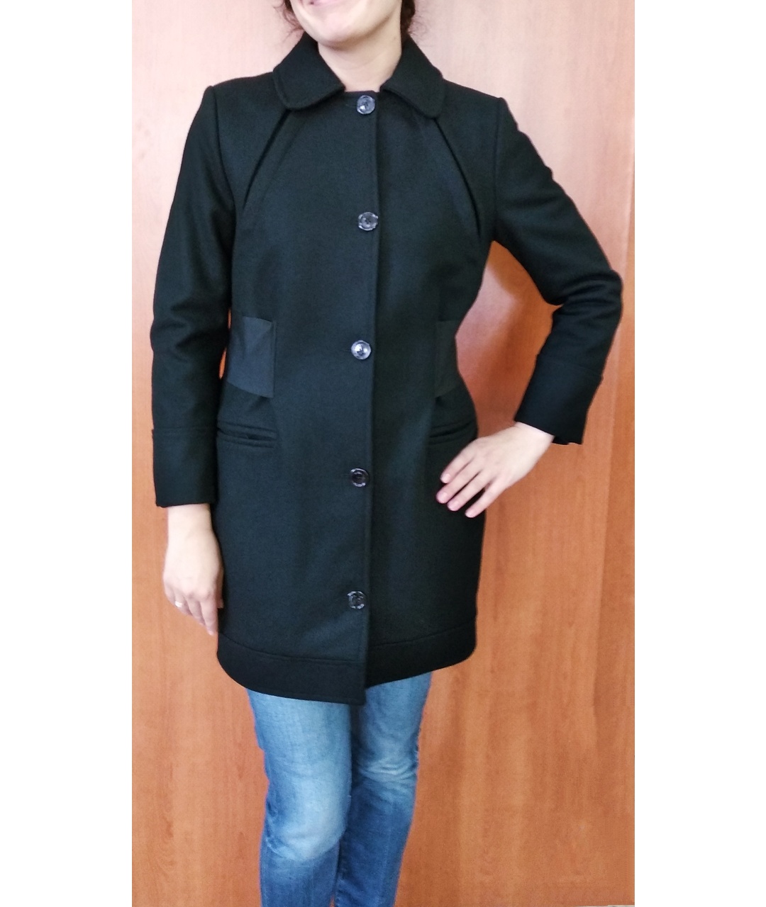 GIANFRANCO FERRE Черное шерстяное пальто, фото 8