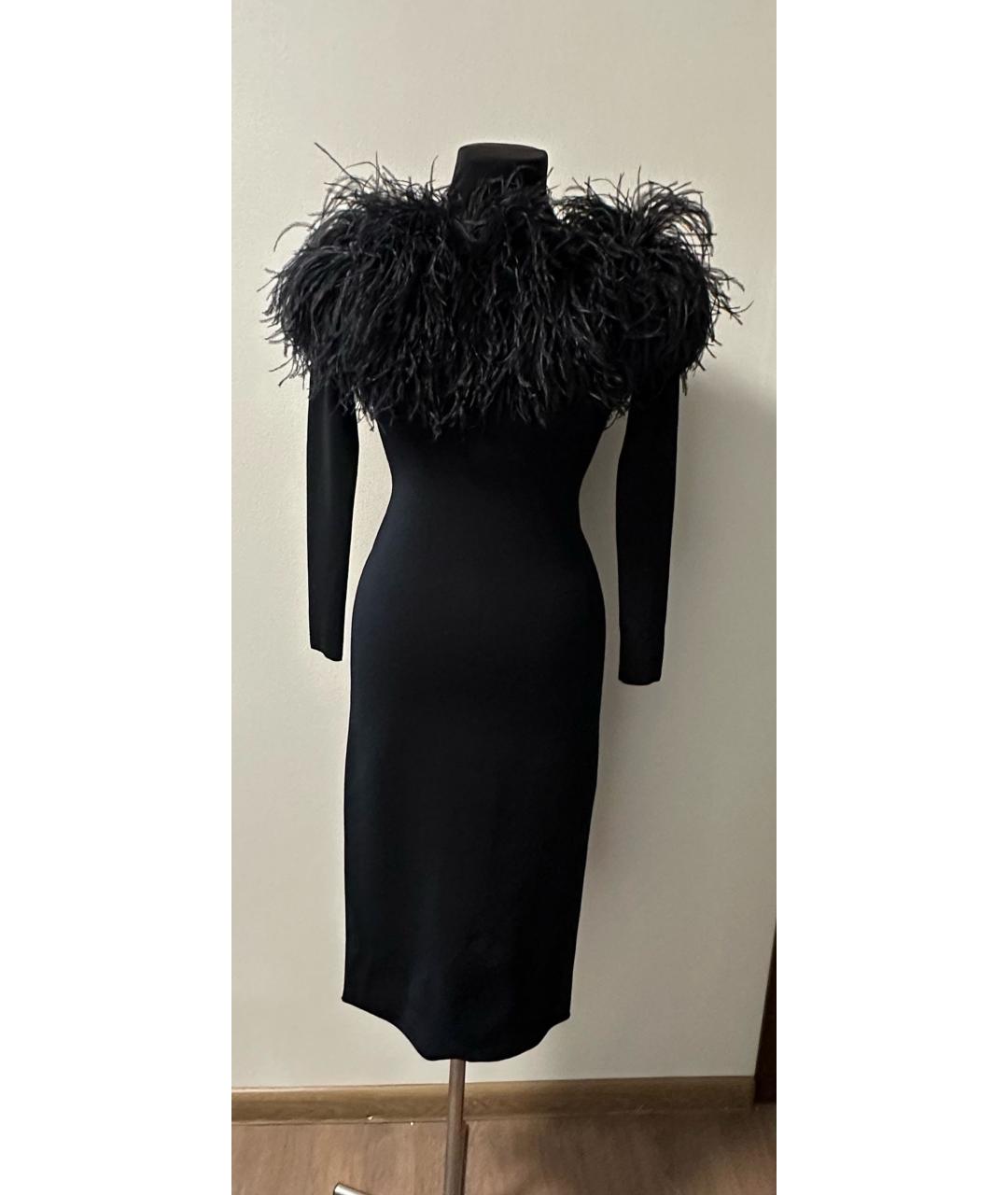 ELIE SAAB Черное шелковое вечернее платье, фото 6