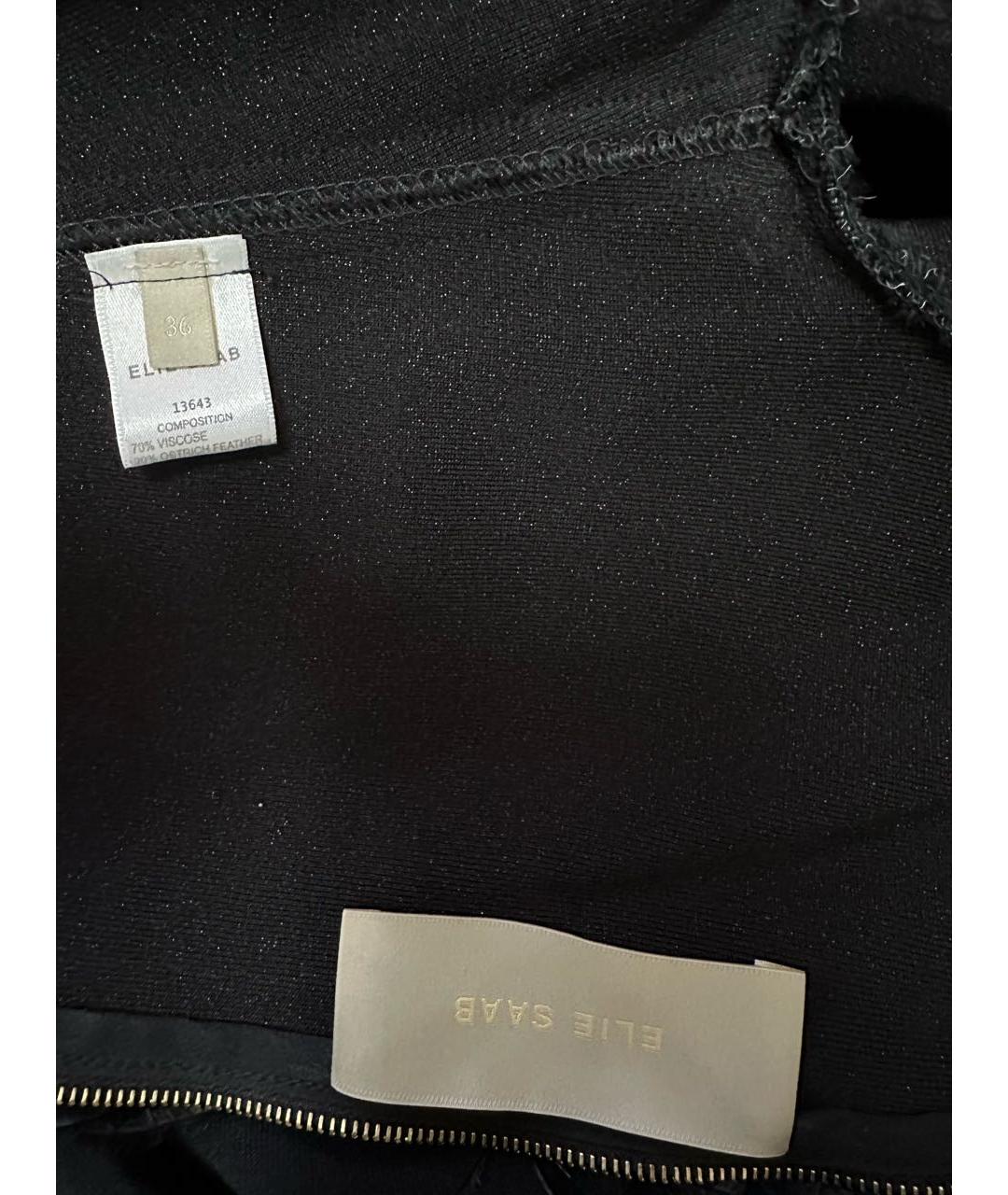 ELIE SAAB Черное шелковое вечернее платье, фото 3