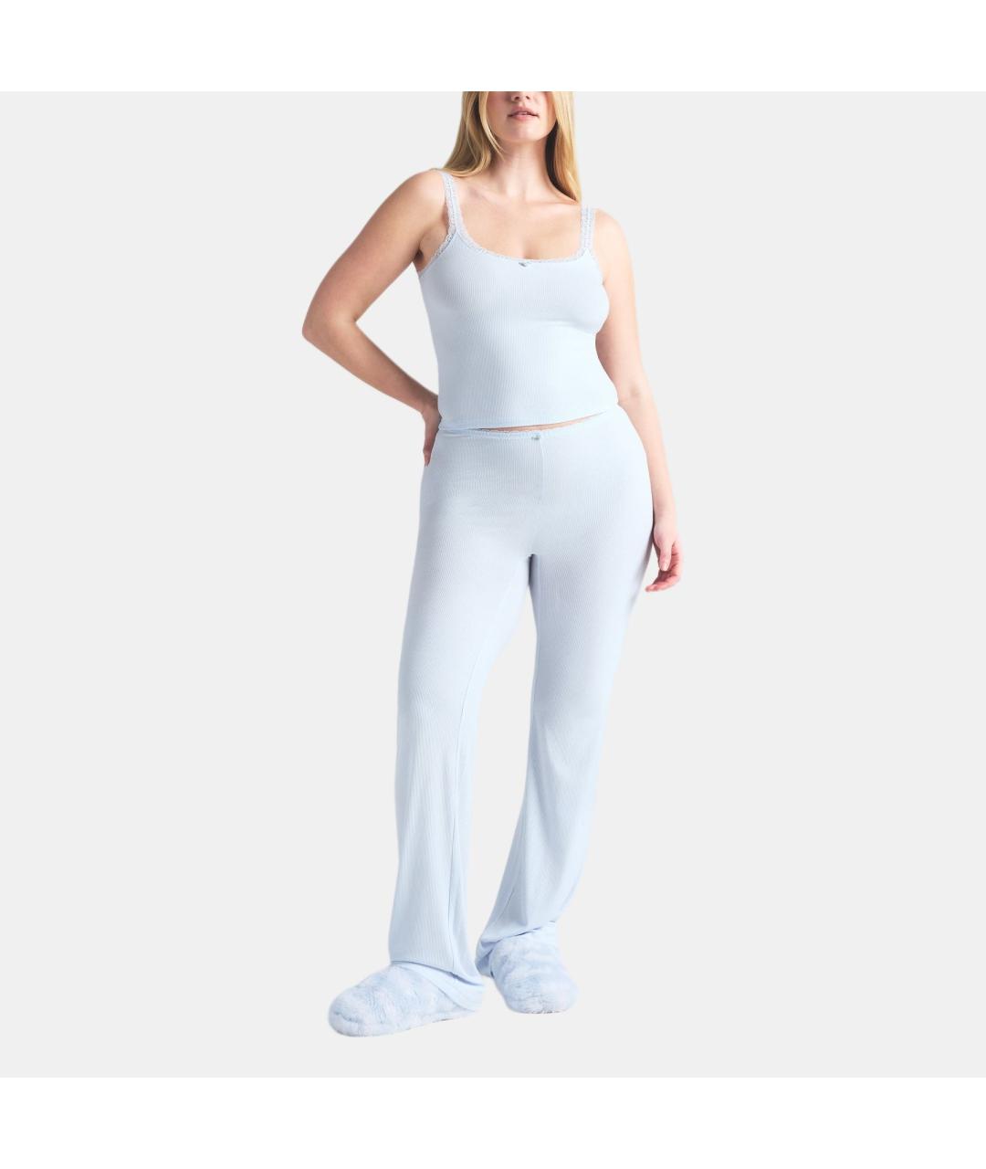 SKIMS Голубые прямые брюки, фото 2