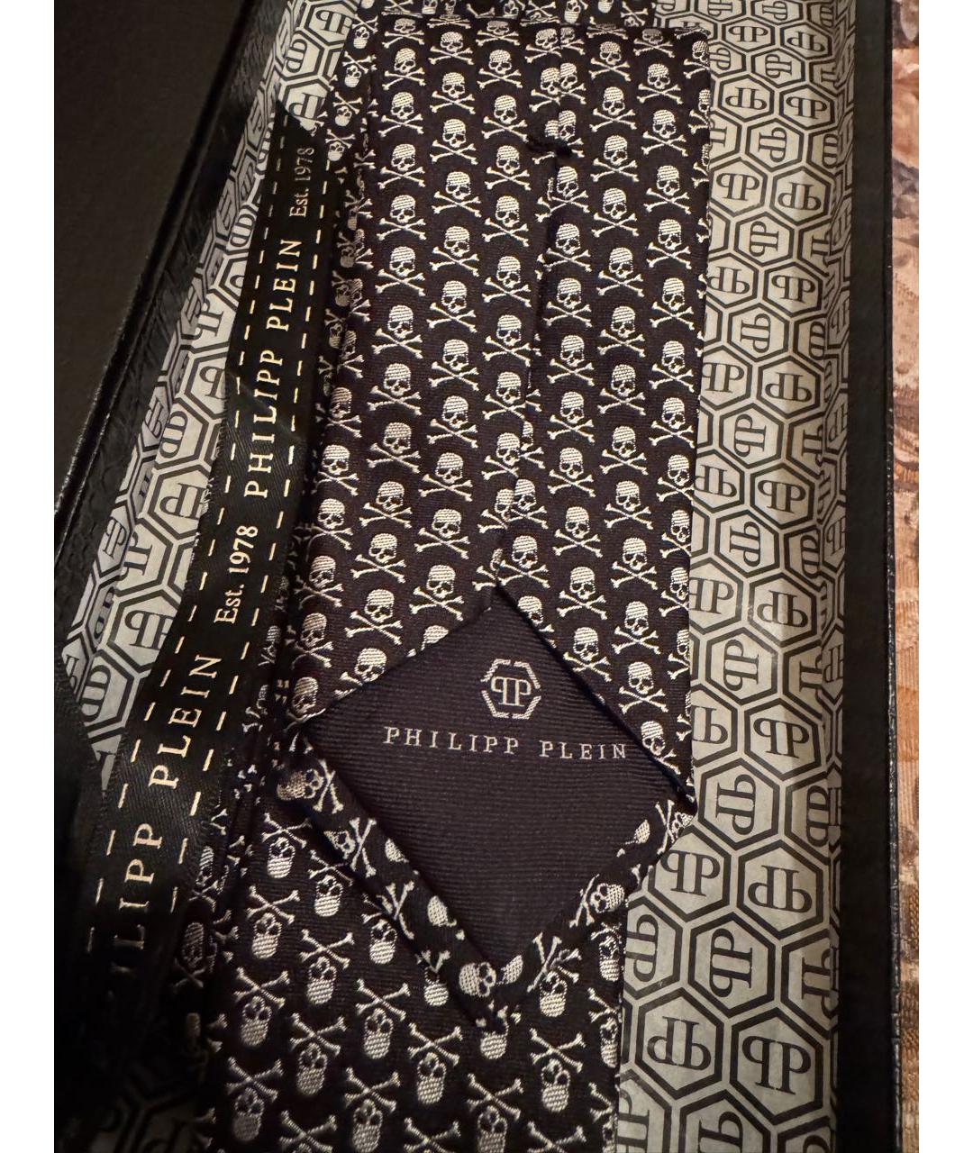 PHILIPP PLEIN Черный галстук, фото 6