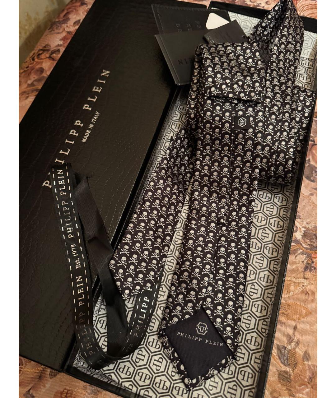 PHILIPP PLEIN Черный галстук, фото 5