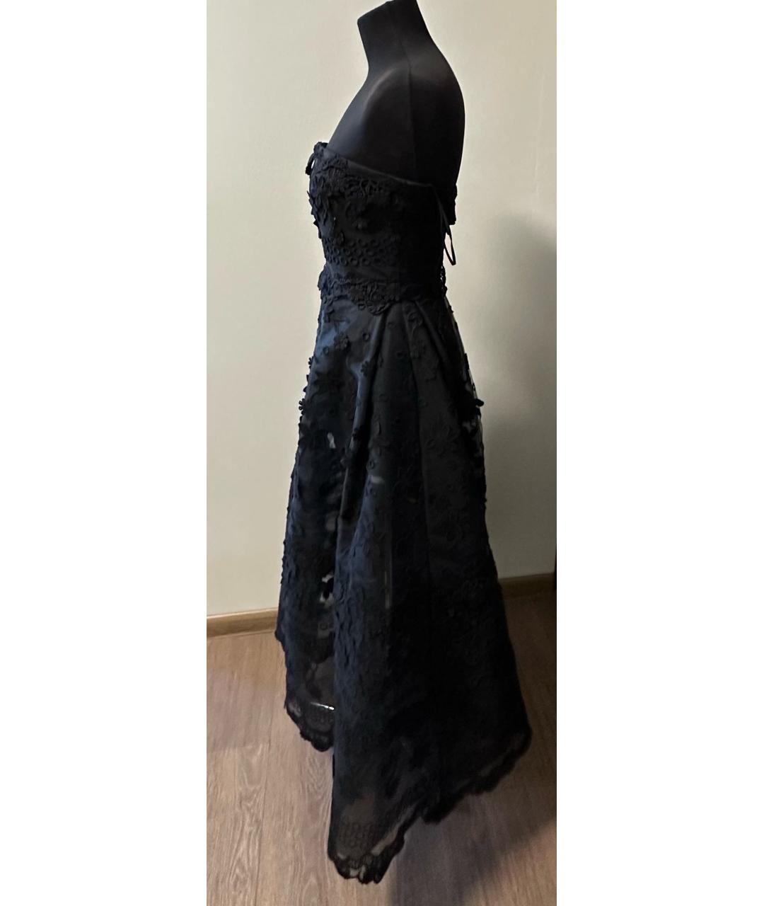 ELIE SAAB Черное шелковое вечернее платье, фото 5