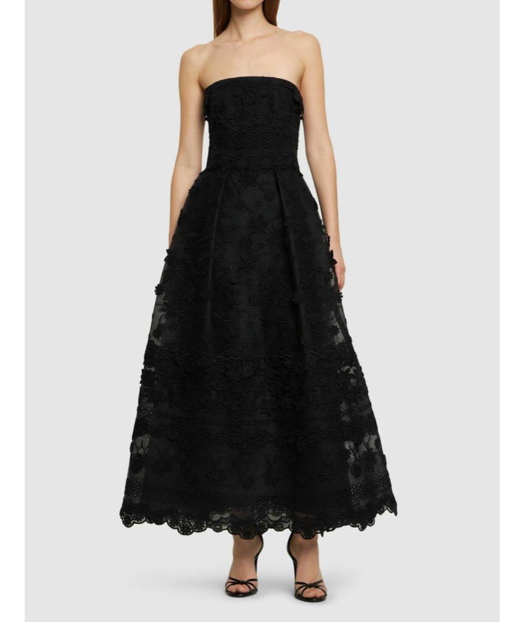 ELIE SAAB Черное шелковое вечернее платье, фото 6