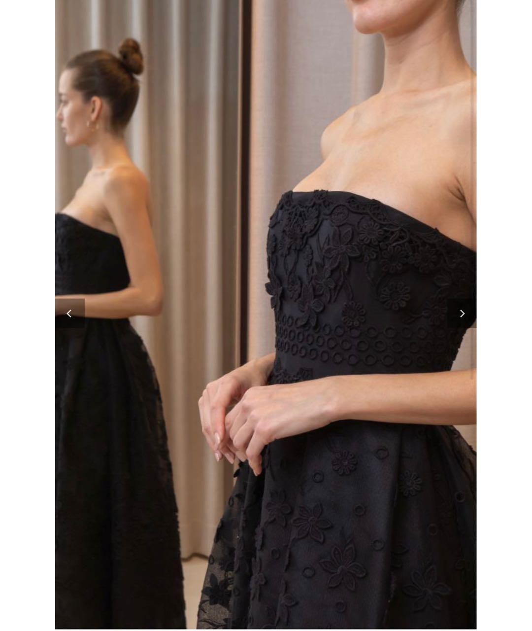 ELIE SAAB Черное шелковое вечернее платье, фото 7